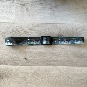 Croakies Artisan Mountain Print Webbing Belt with Bottle Opener Buckle Mens